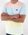 Fila Vintage Pastel Block T Shirt Pink/Sky/Yellow