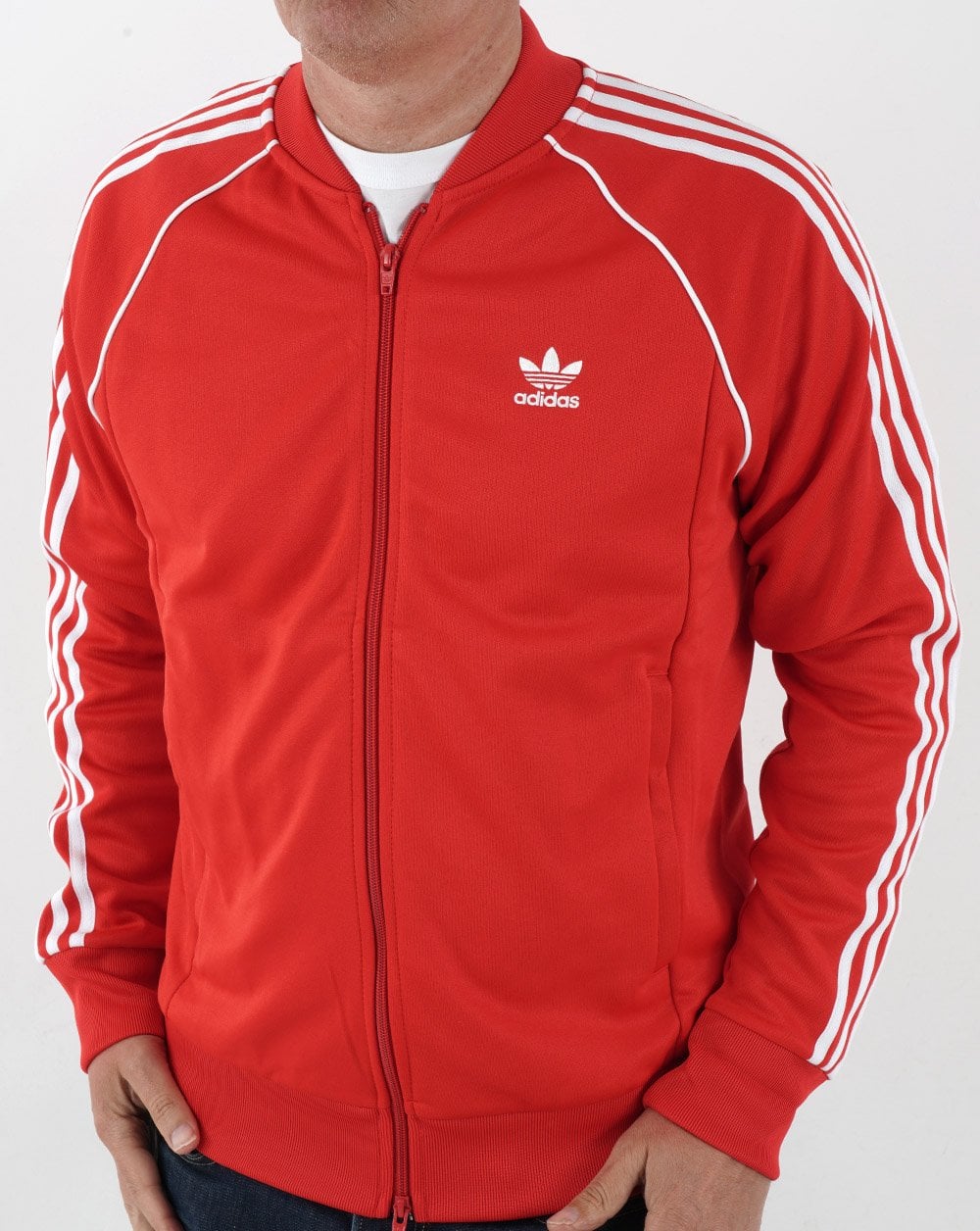 Adidas Originals Superstar Track Top Red