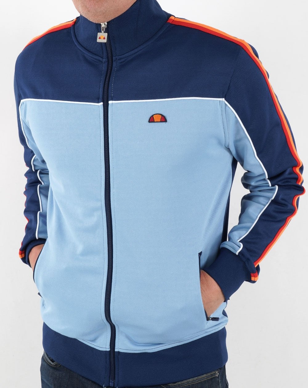 Ellesse Libra Track Top Sky Blue/Navy