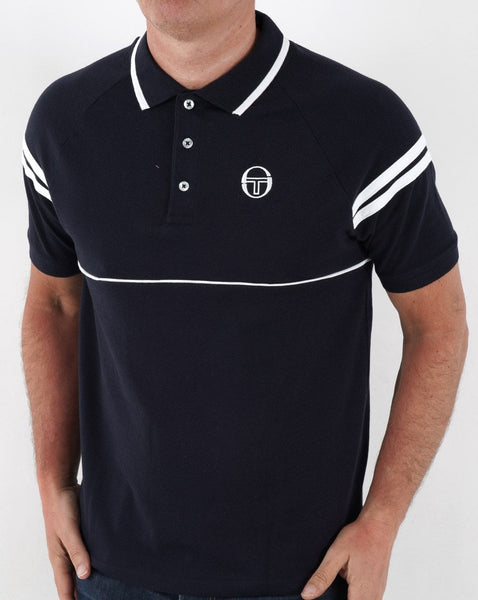 Sergio Tacchini Orion Polo Shirt Navy/White