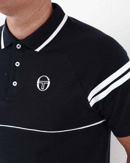 Sergio Tacchini Orion Polo Shirt Navy/White