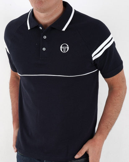 Sergio Tacchini Orion Polo Shirt Navy/White