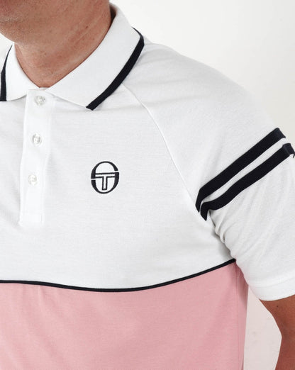 Sergio Tacchini Orion Polo Shirt Pink/White