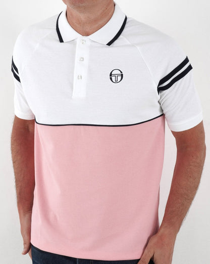 Sergio Tacchini Orion Polo Shirt Pink/White