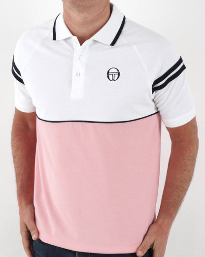 Sergio Tacchini Orion Polo Shirt Pink/White