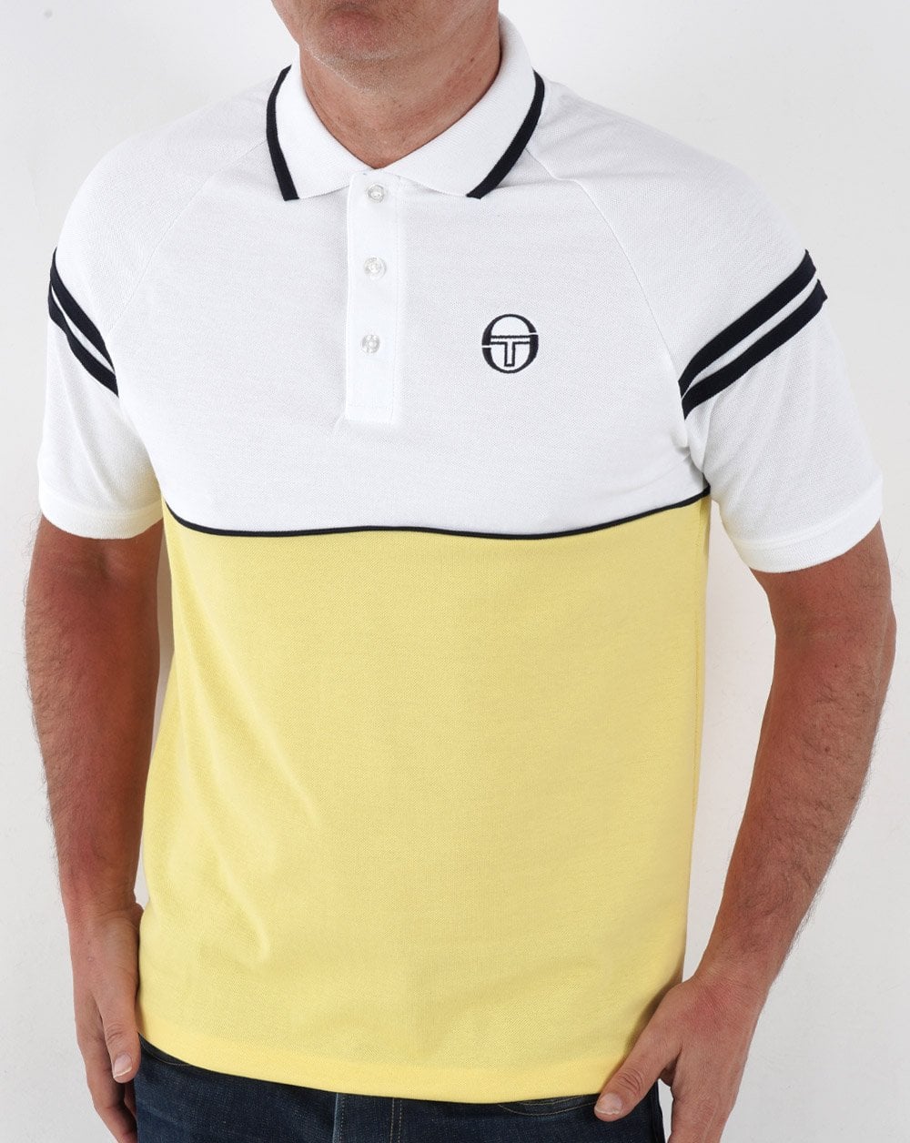 Sergio Tacchini Orion Polo Shirt Yellow/White