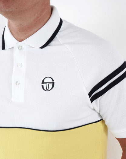 Sergio Tacchini Orion Polo Shirt Yellow/White
