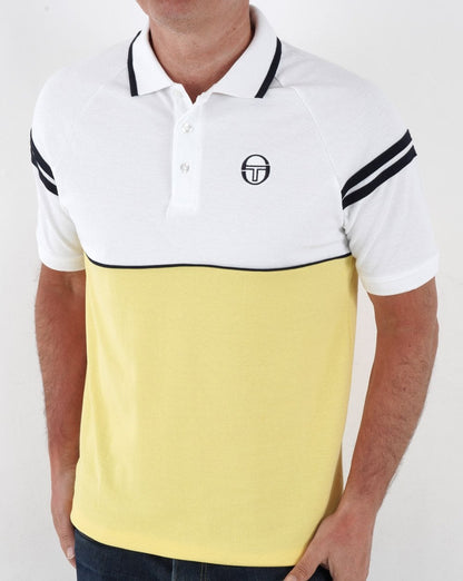 Sergio Tacchini Orion Polo Shirt Yellow/White