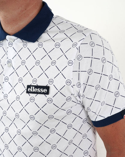 Ellesse Defy Polo Shirt White