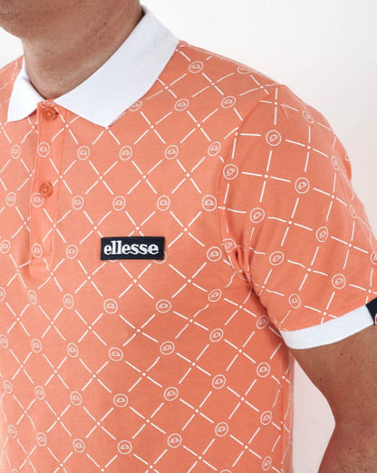 Ellesse Defy Polo Shirt Coral