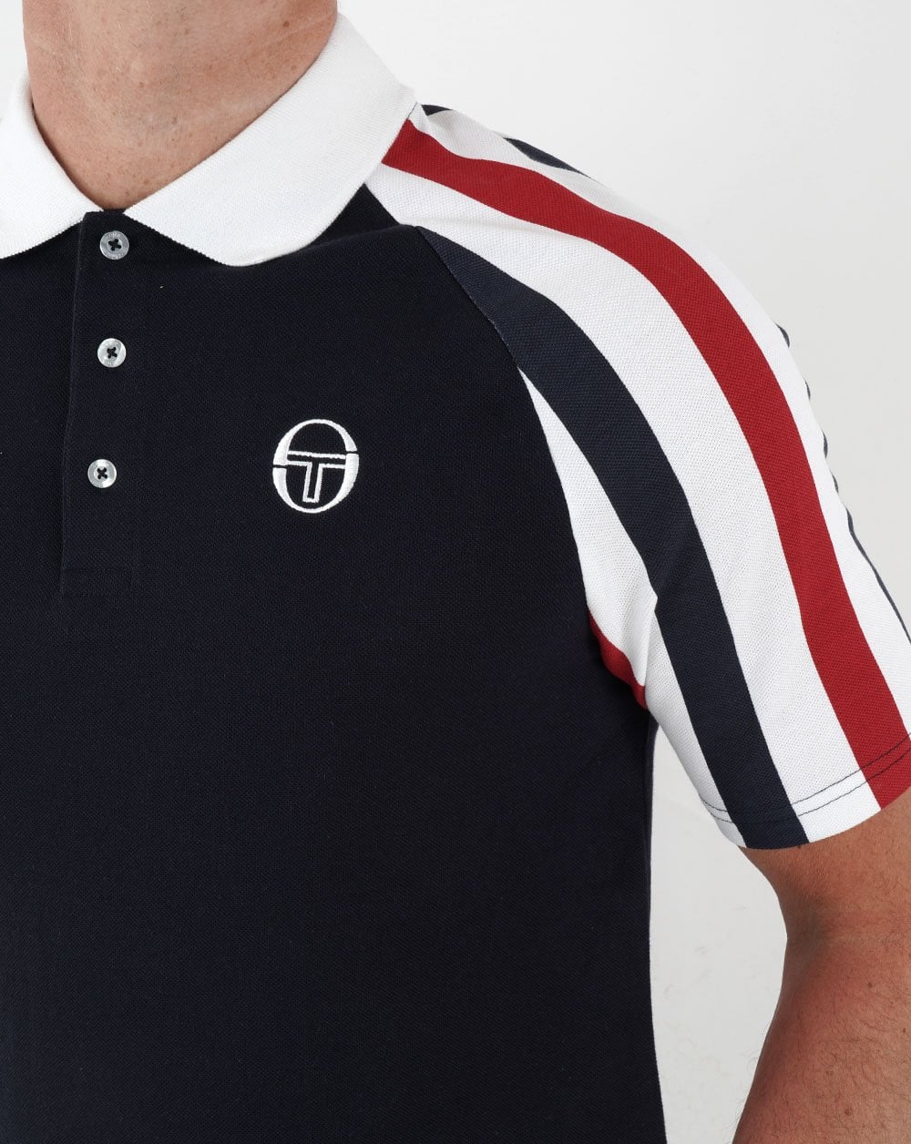 Sergio Tacchini Blow Polo Shirt Navy/White/Red