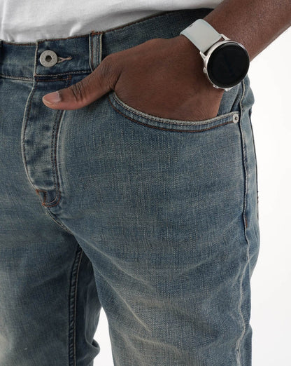 Pretty Green Erwood Slim Fit Jeans Light Blue