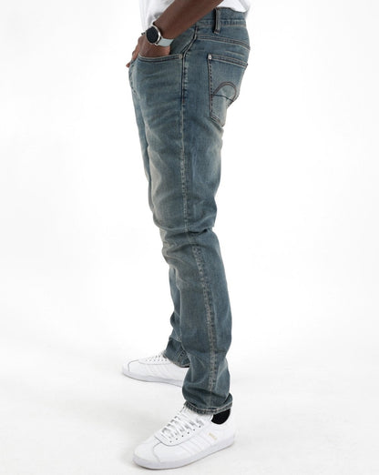 Pretty Green Erwood Slim Fit Jeans Light Blue