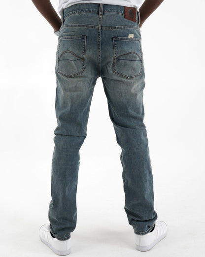 Pretty Green Erwood Slim Fit Jeans Light Blue