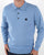 Gabicci Vintage Francesco LS Knitted Polo Sky