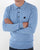 Gabicci Vintage Francesco LS Knitted Polo Sky