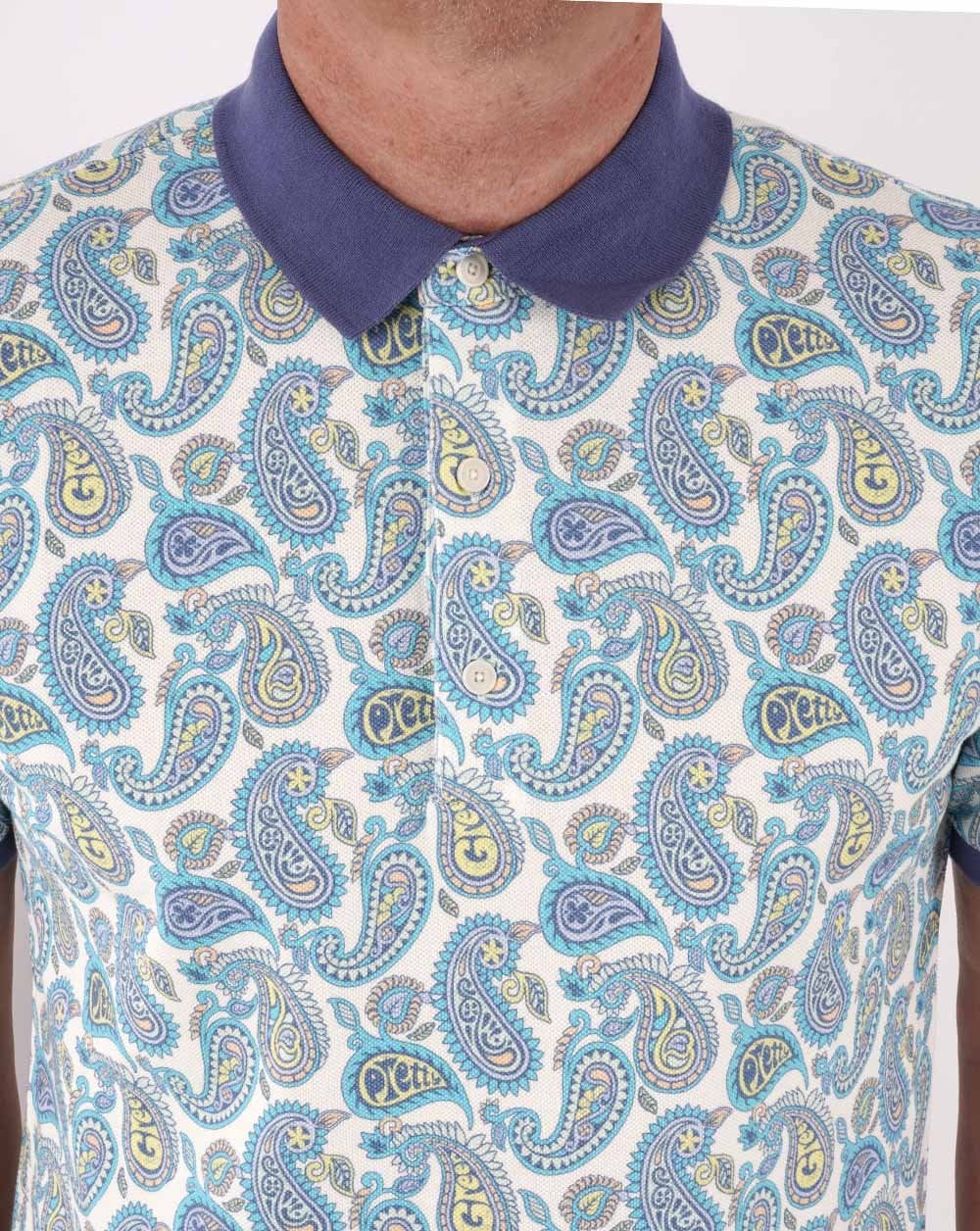 Pretty Green Campbell Paisley Polo Multi