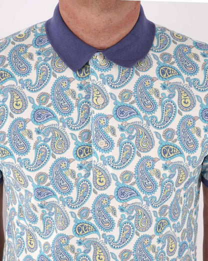 Pretty Green Campbell Paisley Polo Multi