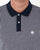 Pretty Green Gingham Knit Polo Shirt Navy