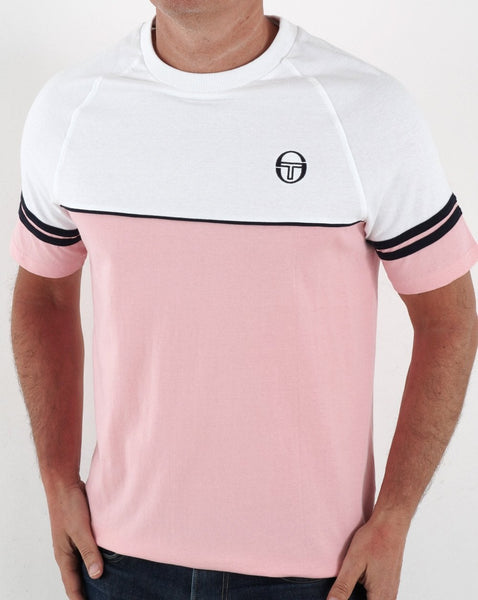 Sergio Tacchini Orion T Shirt Pink/White
