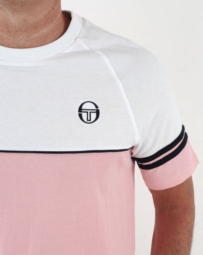 Sergio Tacchini Orion T Shirt Pink/White