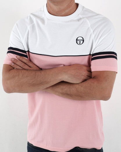 Sergio Tacchini Orion T Shirt Pink/White