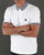 Pretty Green Gingham Collar Polo Shirt White