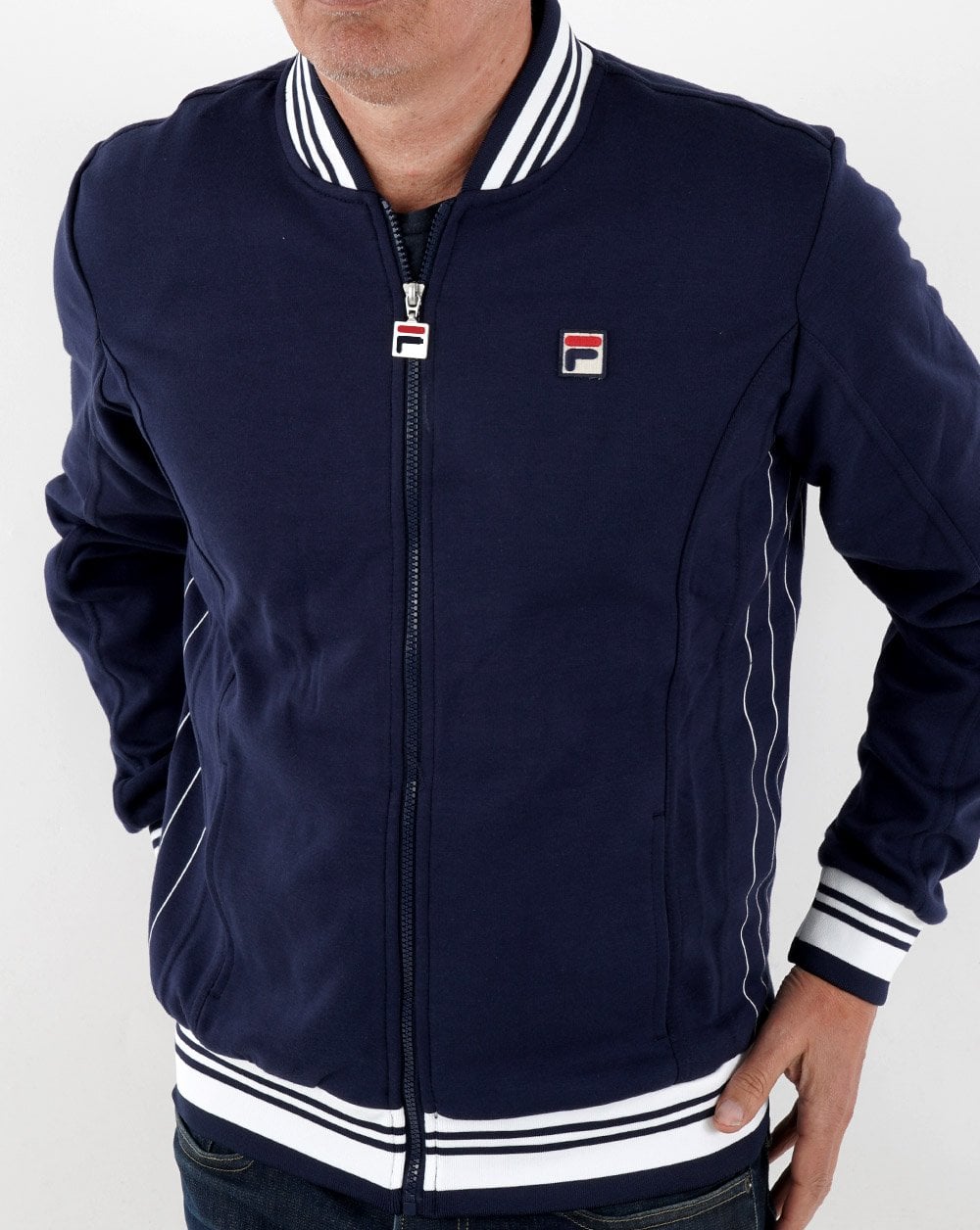 Fila Vintage Settanta 2 Track Top Navy/White
