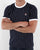 Fila Vintage Pinstripe T Shirt Navy/White
