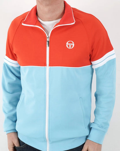 Sergio Tacchini Orion Track Top Sky Blue/Orange