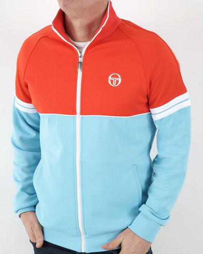Sergio Tacchini Orion Track Top Sky Blue/Orange
