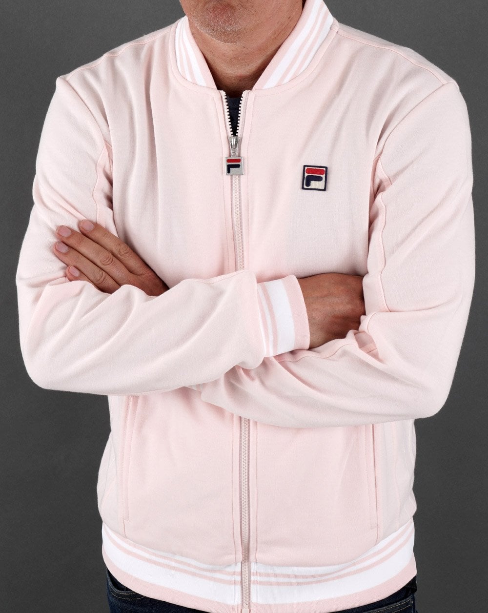 Fila Vintage Settanta 2 Track Top Pink/White
