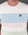 Fila Vintage Stripe T Shirt Off White/Multi Pastel