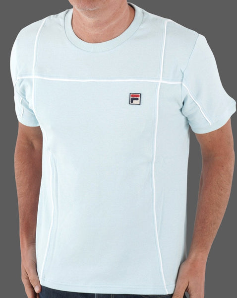 Fila Vintage Terrinda T Shirt Sky Blue/White
