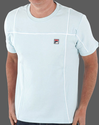 Fila Vintage Terrinda T Shirt Sky Blue/White