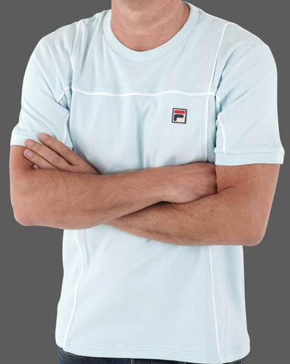 Fila Vintage Terrinda T Shirt Sky Blue/White