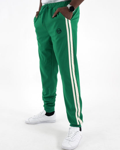 Sergio Tacchini 2 Stripe Track Pants Green/Gardenia