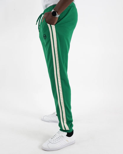 Sergio Tacchini 2 Stripe Track Pants Green/Gardenia