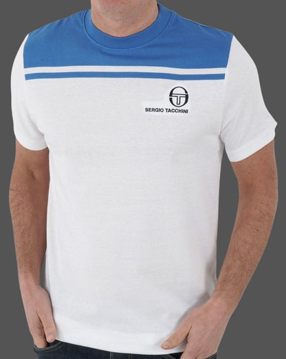 Sergio Tacchini New Young Line T Shirt White/Blue