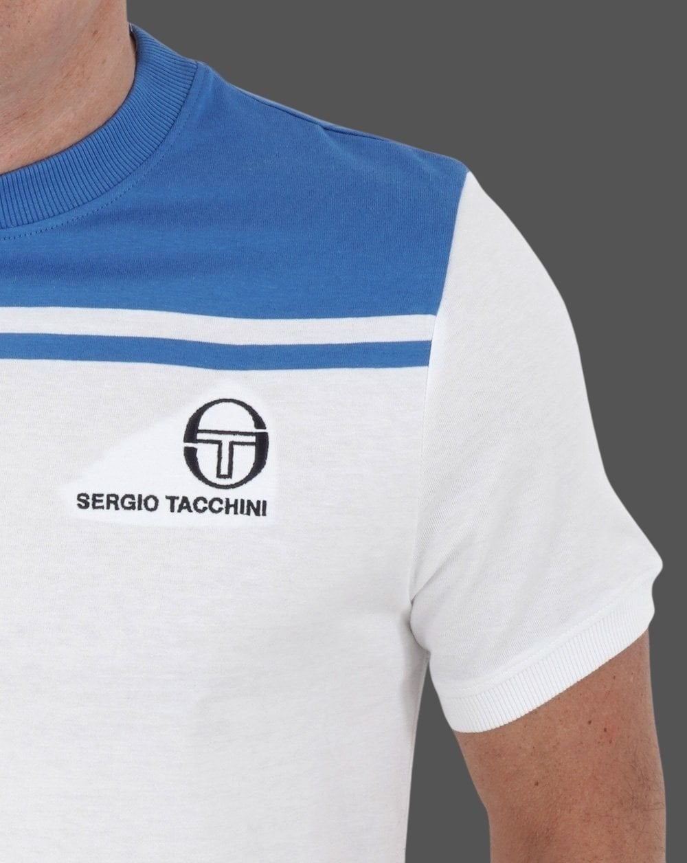 Sergio Tacchini New Young Line T Shirt White/Blue