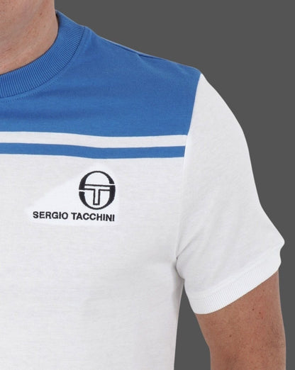 Sergio Tacchini New Young Line T Shirt White/Blue