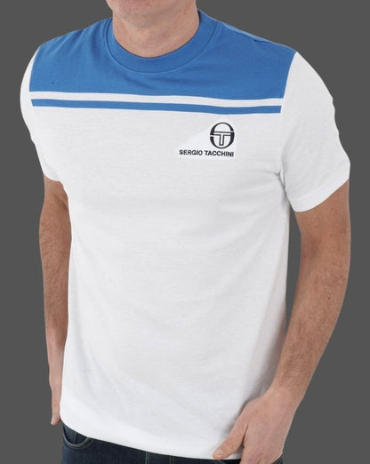 Sergio Tacchini New Young Line T Shirt White/Blue