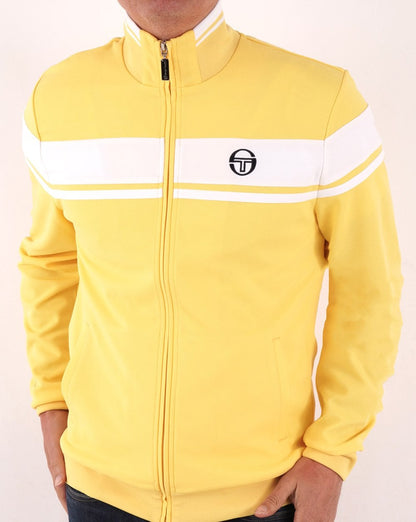 Sergio Tacchini Masters Track Top Lemon/white