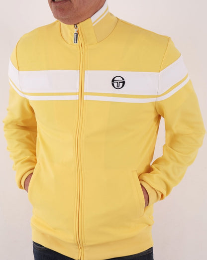 Sergio Tacchini Masters Track Top Lemon/white