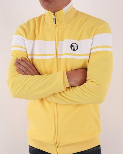 Sergio Tacchini Masters Track Top Lemon/white