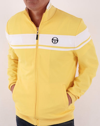 Sergio Tacchini Masters Track Top Lemon/white