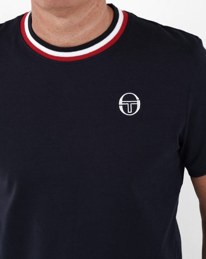 Sergio Tacchini Multi Ringer T Shirt Navy