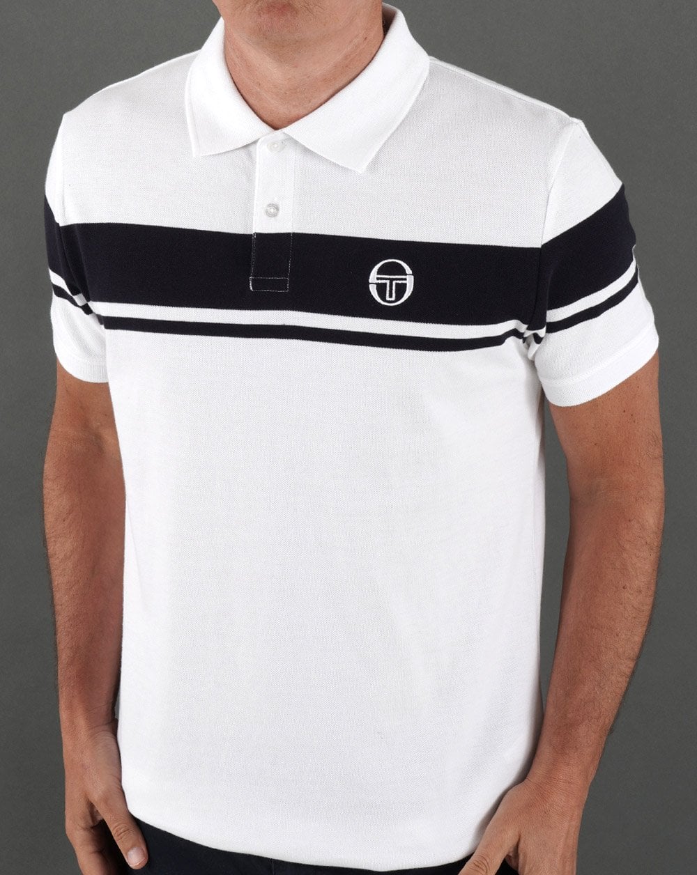 Sergio Tacchini Young Line Polo Shirt White/Navy