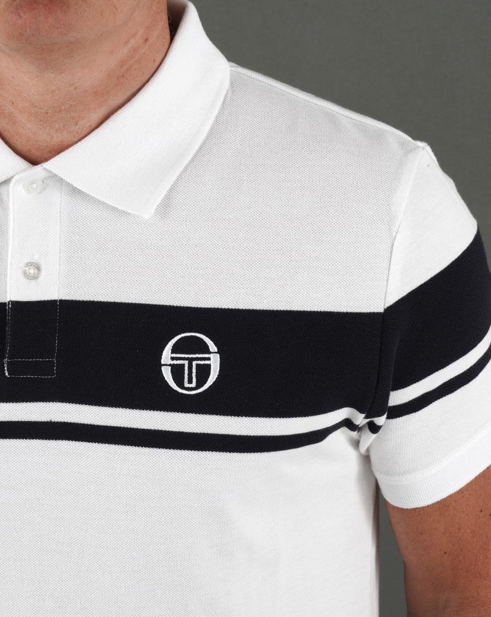 Sergio Tacchini Young Line Polo Shirt White/Navy
