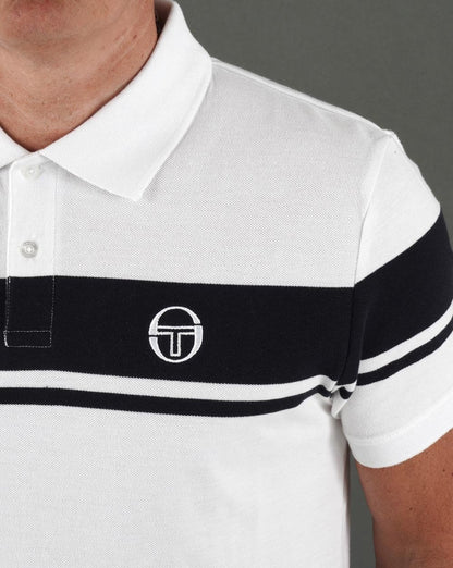 Sergio Tacchini Young Line Polo Shirt White/Navy